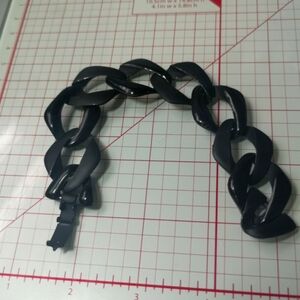 Black Chunky Chain Bracelet